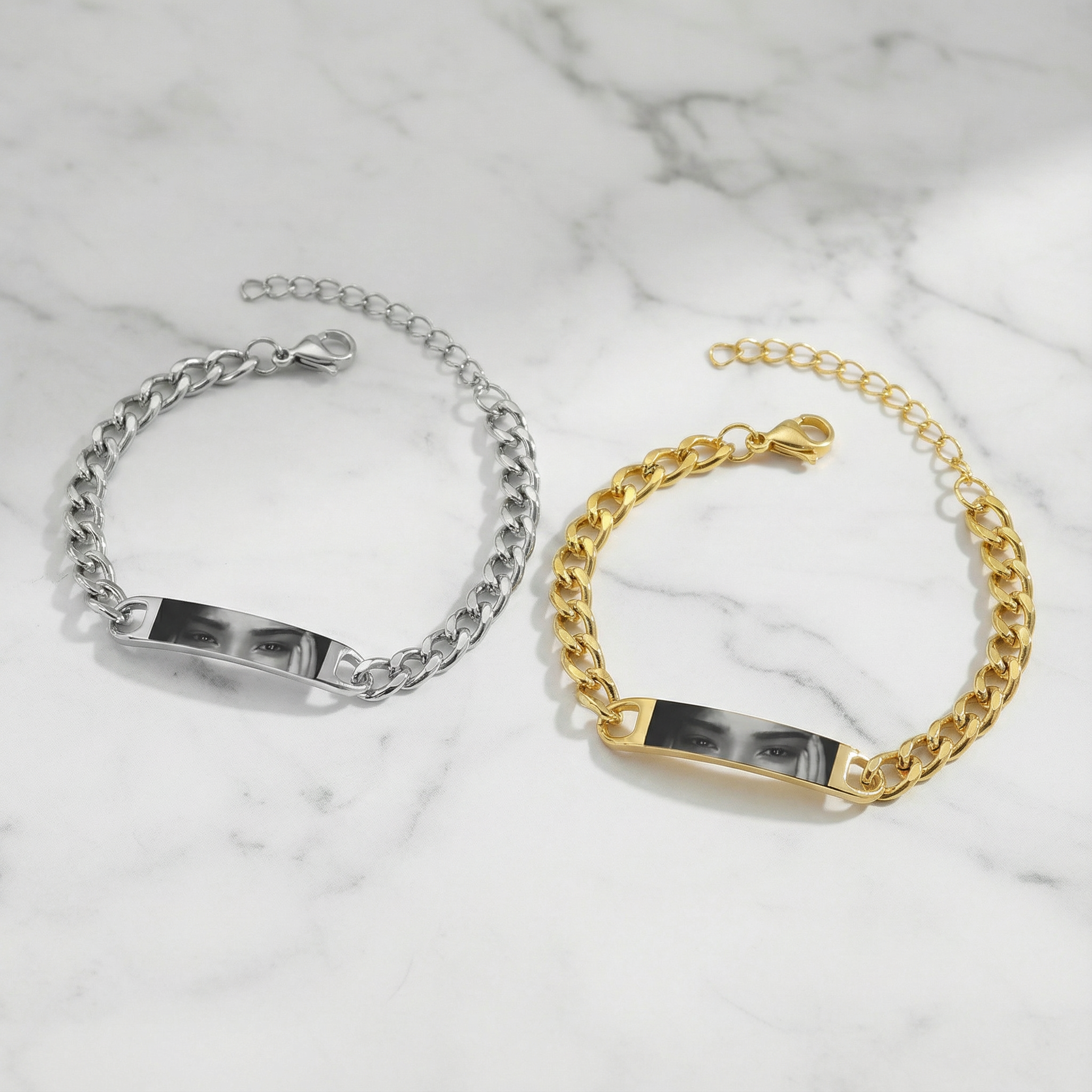 Bransoletka z Grawerem Zdjęcia Oczu