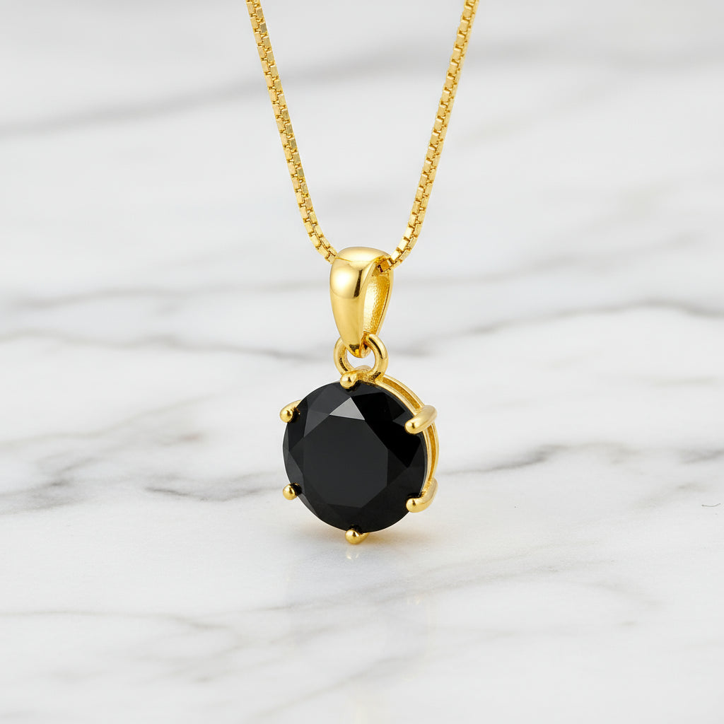 Złoty Naszyjnik z Moissanitem VVS1