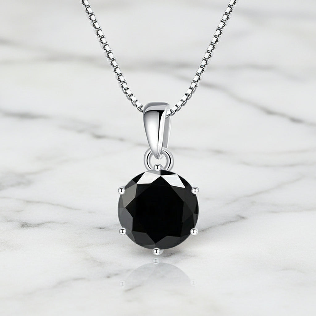 Srebrny Naszyjnik z Moissanitem VVS1