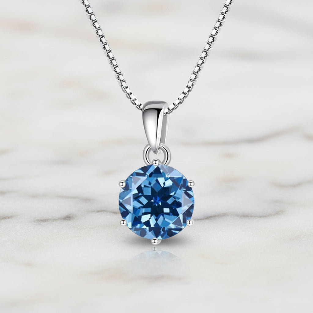 Srebrny Naszyjnik z Moissanitem VVS1